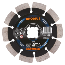 Image – RHODIUS LD40 X-LOCK - 125 er Diamanttrennscheibe, für den Winkelschleifer, Materialeignung Beton