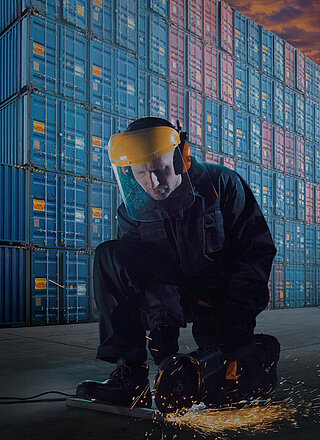 Vorschaubild Schleifwerkzeuge für den Containerbau