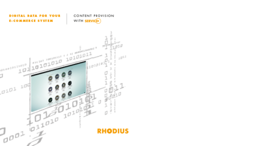 RHODIUS Digital Data for your E-Commerce system