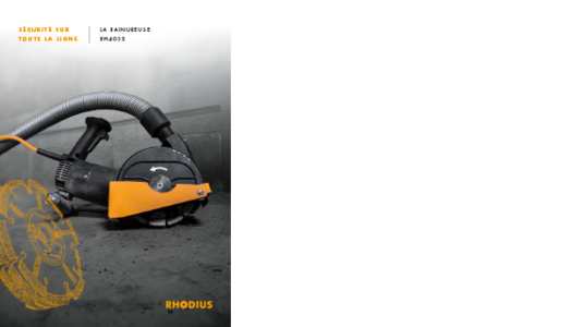 RHODIUS Brochure Rainureuse RH403S