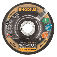 RHODIUS XTK6 EXACT 125x0,6 mm